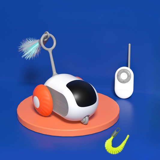 Smart Cat & Dog Toy Car – 2 Modes Automatic Moving & Remote Controlled Interactive Pet Toy