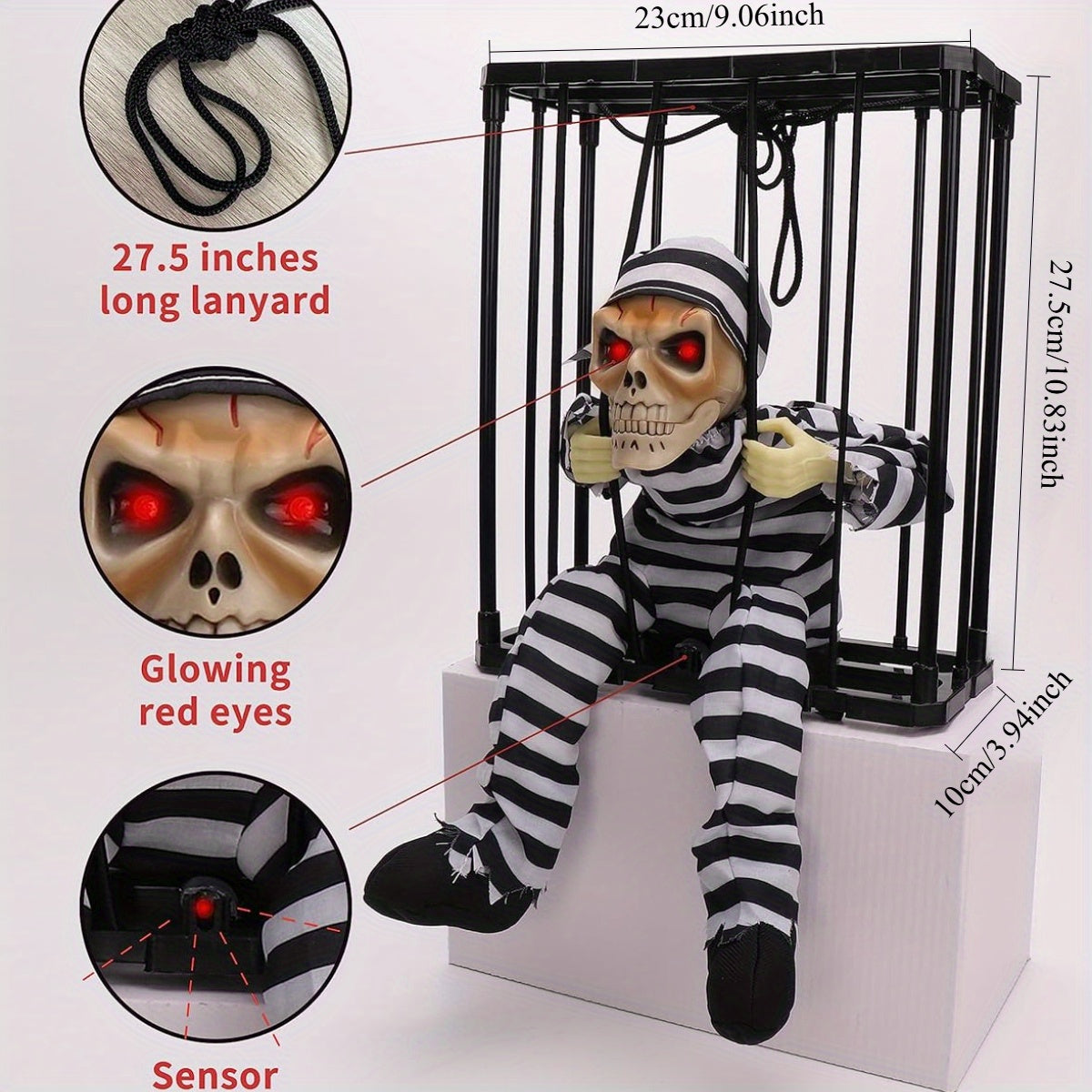 Spooky Screaming Animated Halloween Decorations  Motion Activated