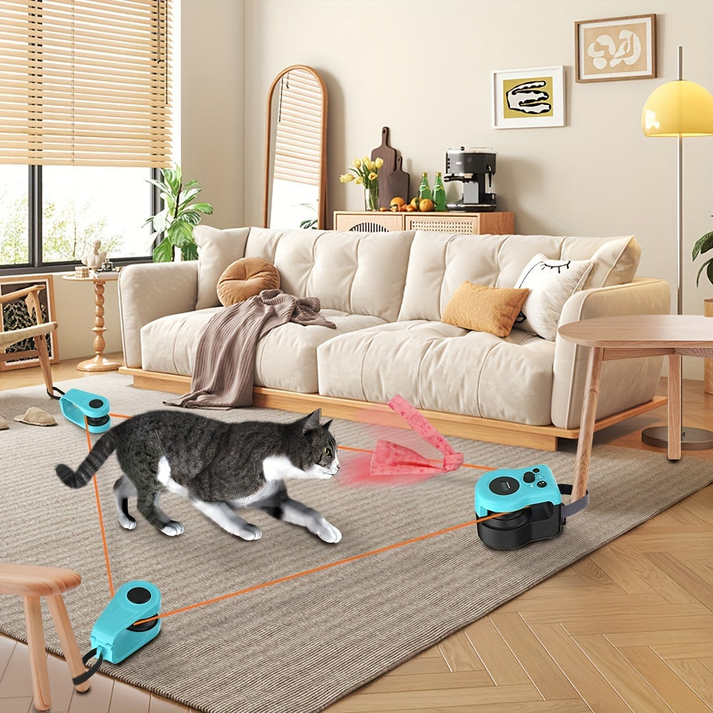 Interactive Cat Toy Wheel Rechargeable Speed Control Hunting Fun
